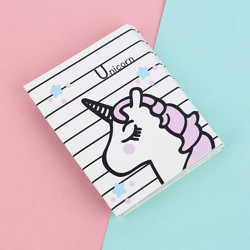 Набор стикеров "Единорожка" (белый)