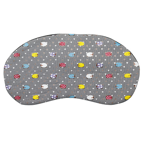 Маска для сна "Барашки" (серая)