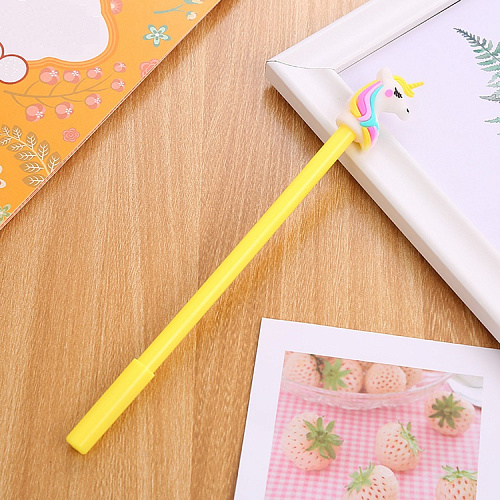 Ручка "Единорог радужный" желтый