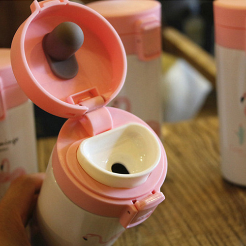 Термостакан "Фламинго и кактус"