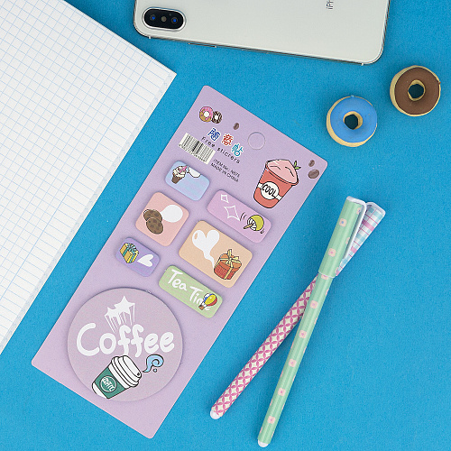 Набор стикеров для записей "Вкусняшки" (фиолетовый)