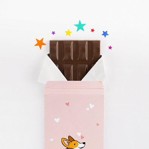 Шоколад "Корги и любовь"