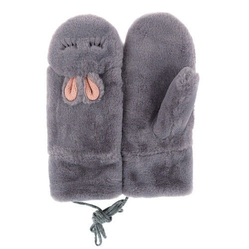 Варежки "Кролики" (серые)