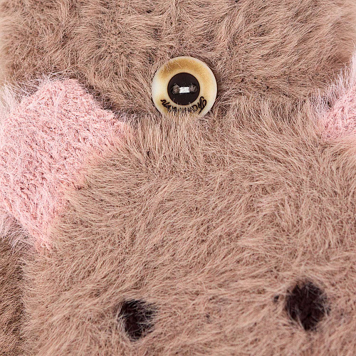 Варежки пушистые медведи (коричневые)