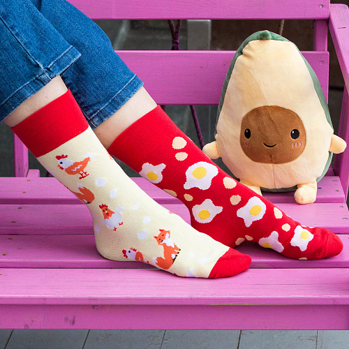 Носки "Лисоньки и курочки", разм.35-39