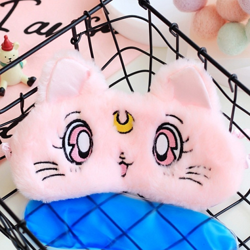 Маска для сна "Сейлор кот" (розовый)