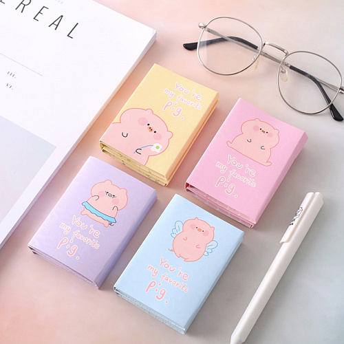 Набор стикеров "Cutie pig small" (фиолтовый)