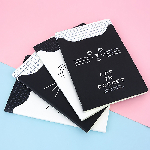 Тетрадь "Сat in pocket" (черный)