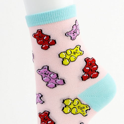 Носки "Мишки на розовом", разм.35-39