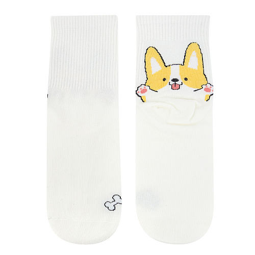 Носки "Песики" (белые)