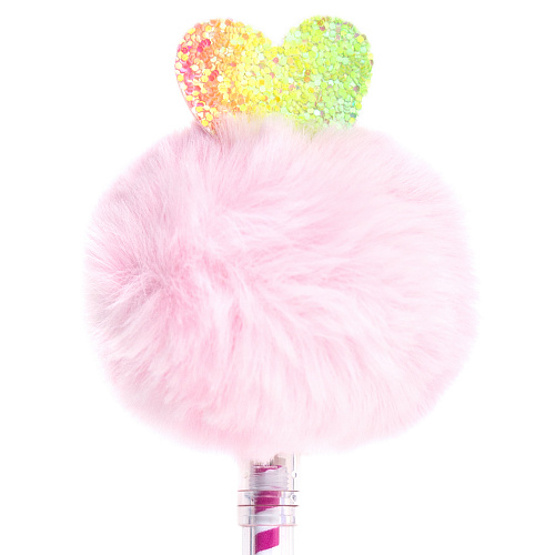 Ручка "Pom Pom" (розовая с сердечком)