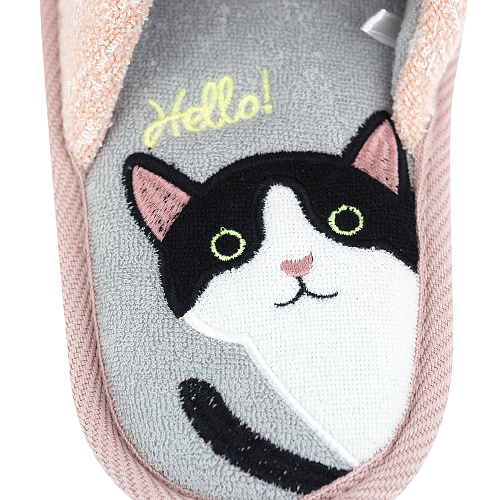 Тапочки "Hello Cat" (розовые)