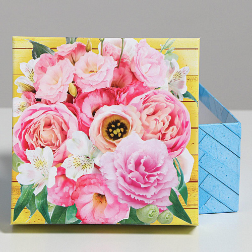 Подарочная коробка "Дерево", "Фактурный" S 14 х 14 х 8 см