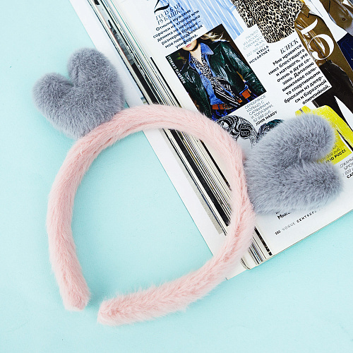 Ободок-повязка "Олененок" (розовый)