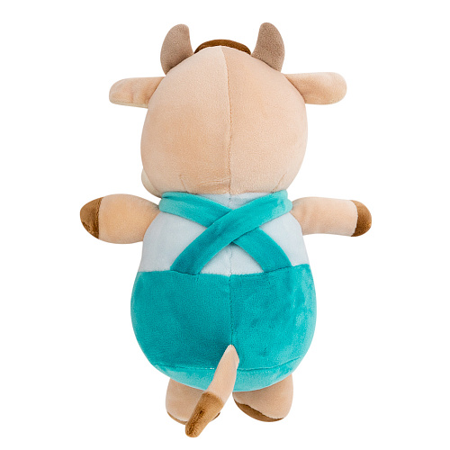 Игрушка-подушка "Бычок Тим" 25 см бирюза