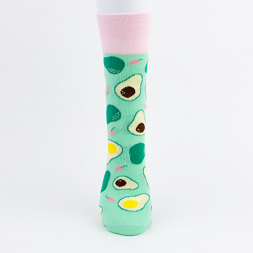 Носки "Kawaii avocado", разм.35-39