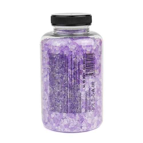 Соль д/ванны в банке с эфирным маслом Лаванда (Lavander) Fabrik Cosmetology
