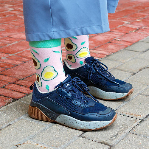Носки "Avocado pink", разм.35-39