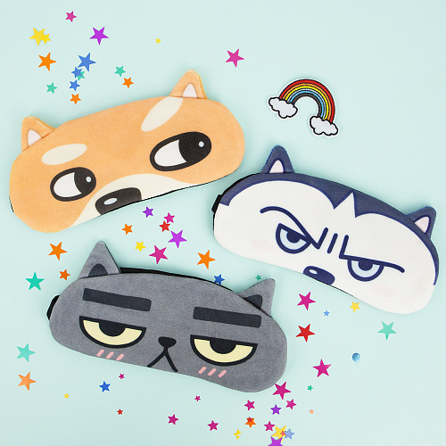 Маска для сна "Собака-подозревака"