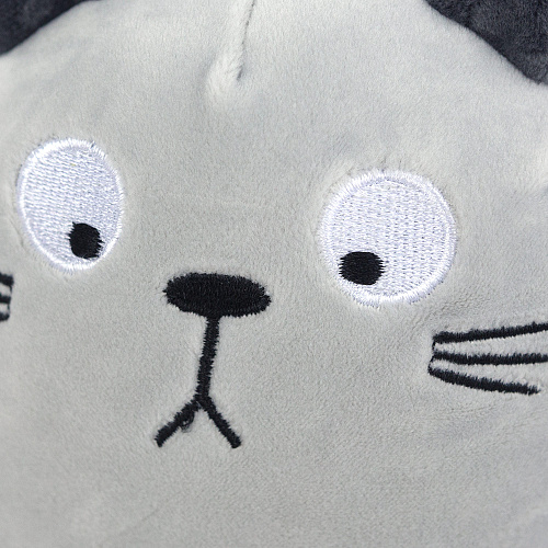 Игрушка-подушка "Кот" (серый) 25 см