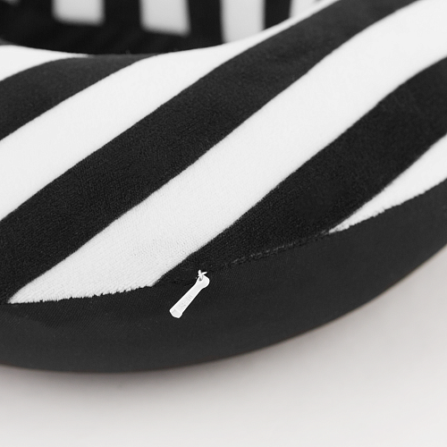 Подушка для путешествий "Полосатая" (черно-белая)