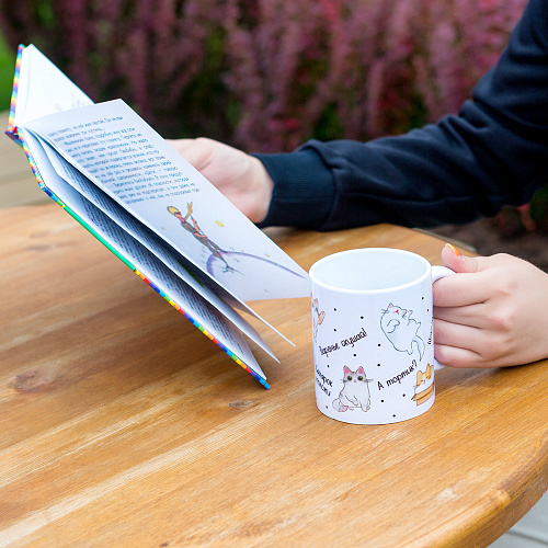 Кружка "Мысли и котики"