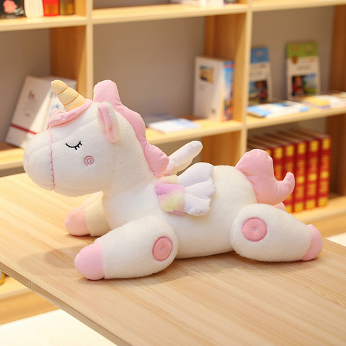 Игрушка-подушка "Пегас лежит" (белый) 45см