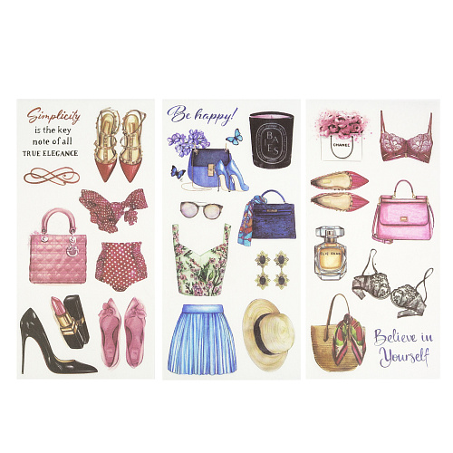 Наклейки "Гардероб" (3 листа)