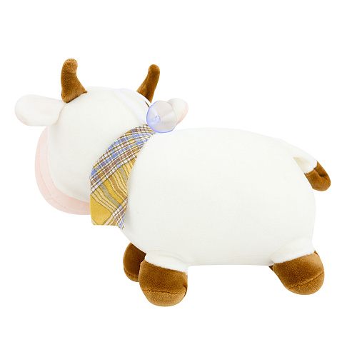 Игрушка-подушка "Коровка Мила", 25 см (белая)