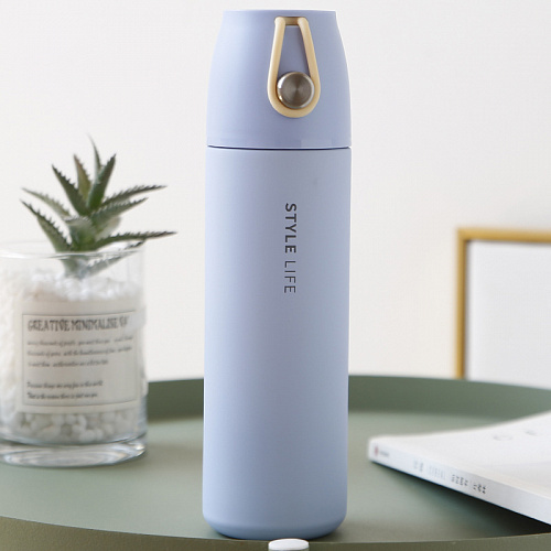 Термос "Style life" (голубой)