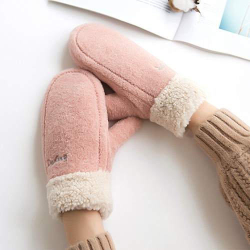 Варежки утепленные "Darling", розовые