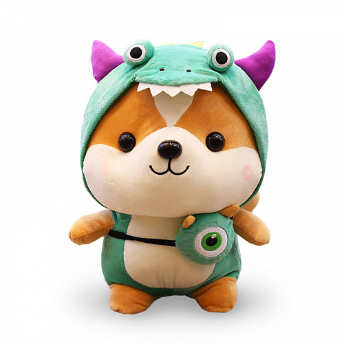 Игрушка-подушка "Корги в кигуруми" (дракон), 25 см