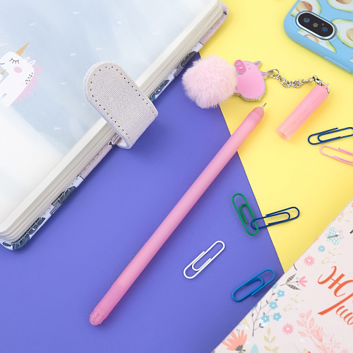 Ручка "Piggy & fur" (розовая)