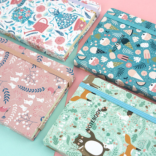 Блокнот "Cute Pattern" (мятный)