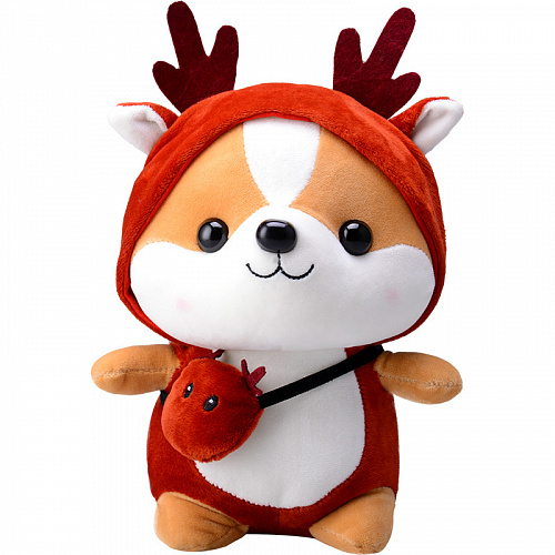 Игрушка-подушка "Корги в кигуруми" (олень), 25 см
