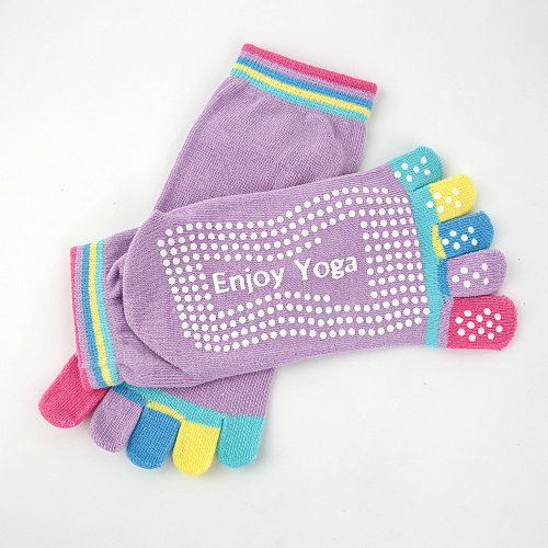 Носки для йоги (лиловые)