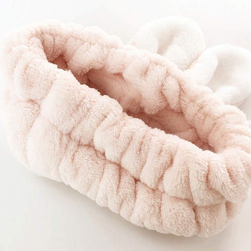 Повязка на голову "Ушки зайки" (розовый)