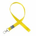 Шнурок для бейджей с карабином (желтый)