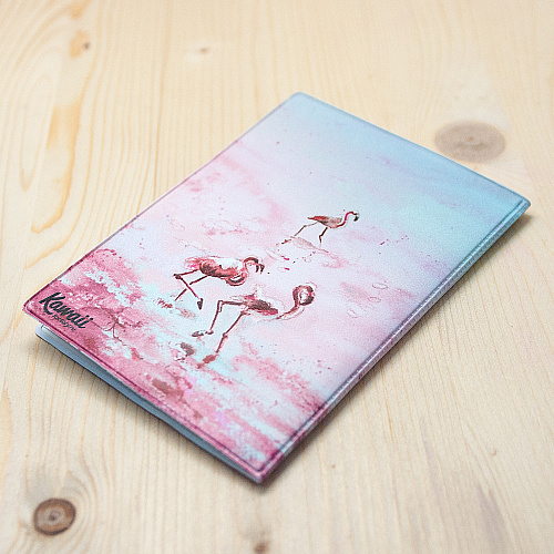 Обложка для паспорта "Фламинго"