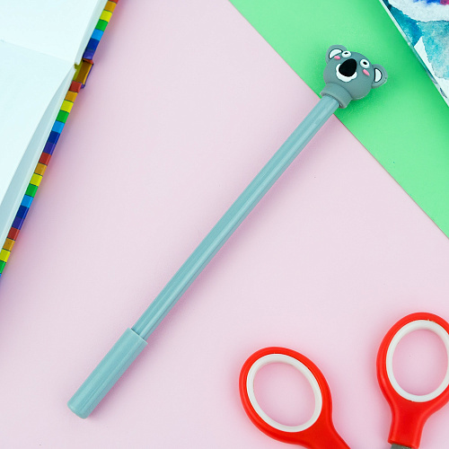 Ручка "Милая коала" серая