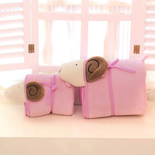 Плед-трансформер с завязками "Барашек"