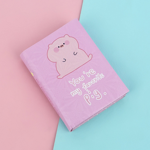 Набор стикеров "Cutie pig small" (розовый)