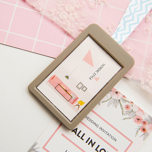 Бейдж-кардхолдер на ленте (зиг-заг голубой)