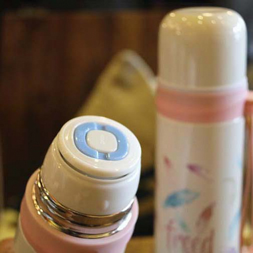 Термос с ремешком "Фламинго"