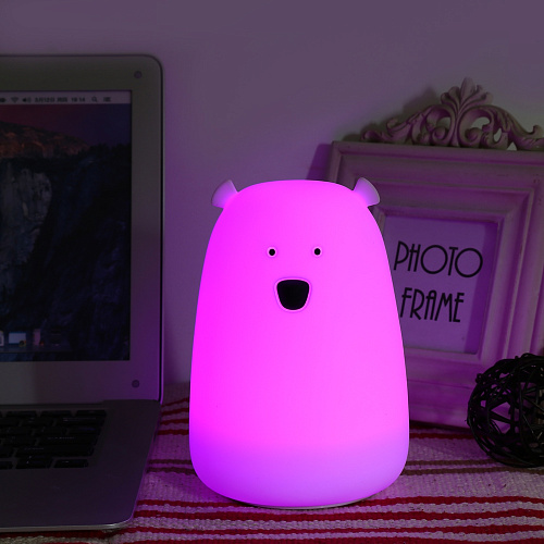 Ночник USB "Мишка" (белый)