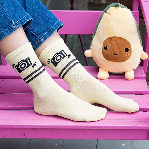 Носки "Фотоаппарат", разм.35-39