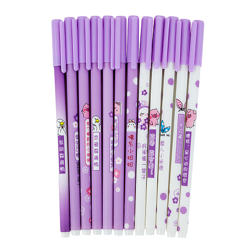 Набор ручек 12 штук "Лаванда"