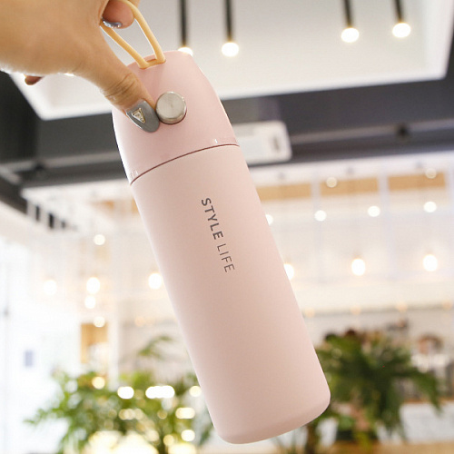 Термос "Style life" (розовый)