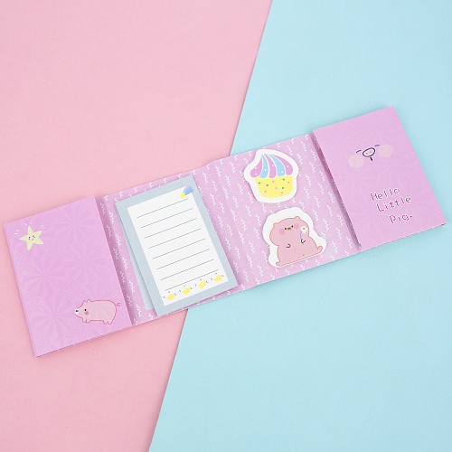 Набор стикеров "Cutie pig small" (розовый)