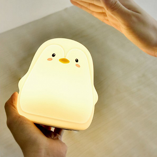 Ночник "Пингвин" (белый)